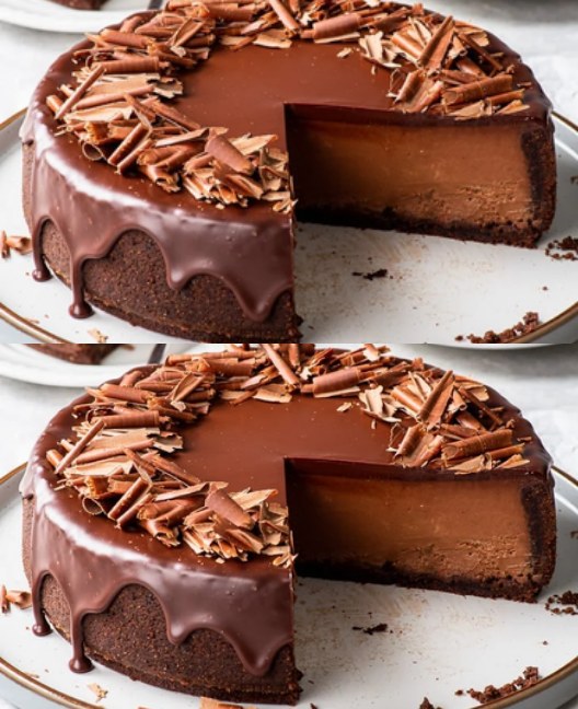 Cheesecake al triplo cioccolato