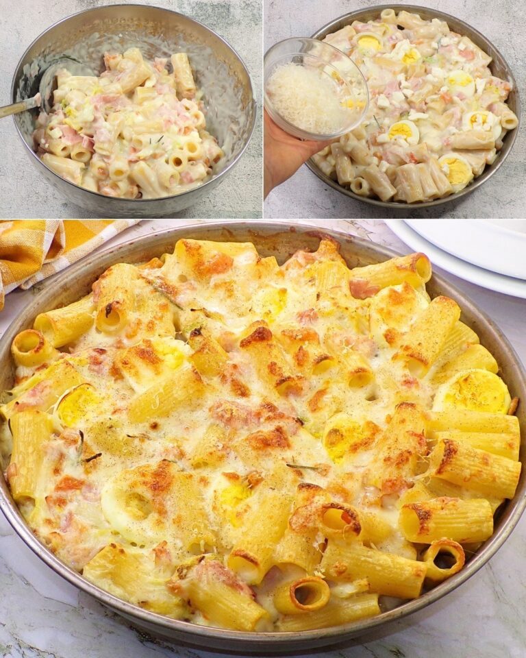 Pasta al forno bianca: la ricetta del primo piatto ricco e goloso