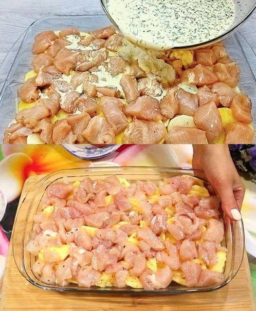 Pollo e patate gratinati, che piatto delizioso