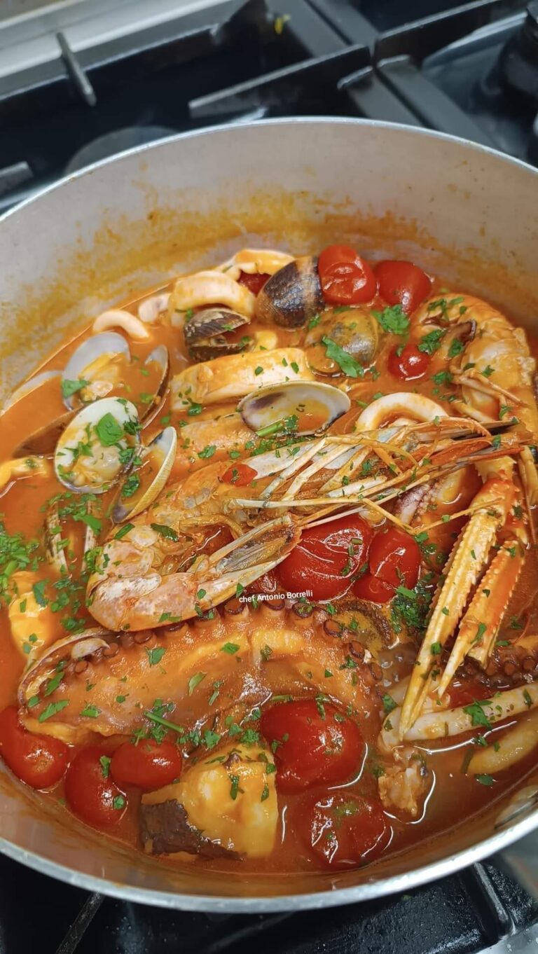 L’ unica ricetta originale in circolazione!Zuppa di crostacei, molluschi pesce