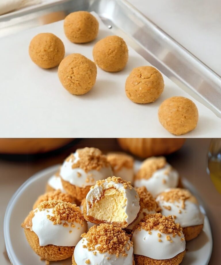 Palline di cheesecake alla zucca