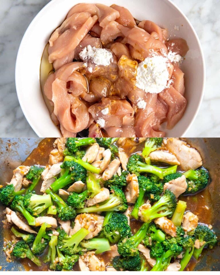 Pollo all’aglio e broccoli saltati in padella