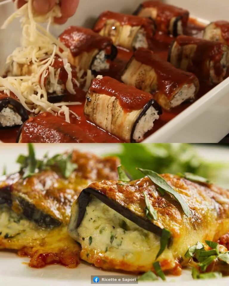 Nessuna frittura! Il miglior rotolo di melanzane che abbia mai preparato! La ricetta che tutti cercano!