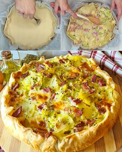 Crostata salata con patate e prosciutto: la ricetta di un piatto facile e gustoso