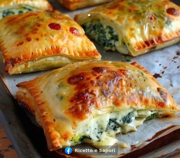 Pasta ripiena di spinaci