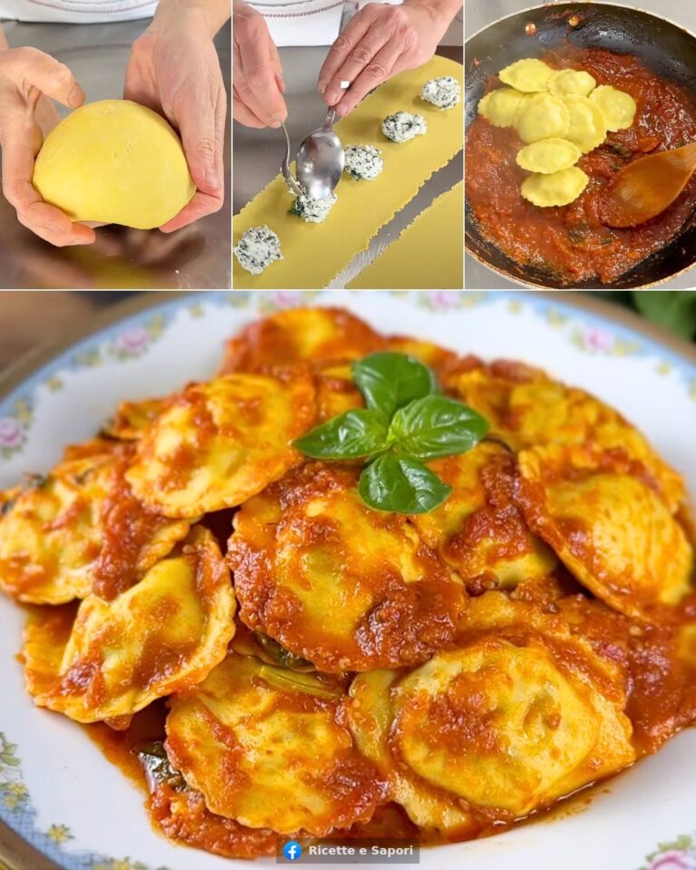 Ravioli ricotta e spinaci