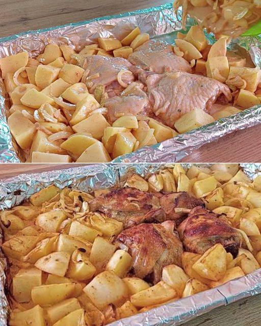 Pollo e patate al forno: il consiglio facile per un pasto delizioso