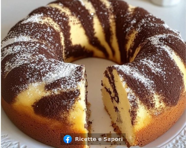 Ciambellone variegato morbidissimo