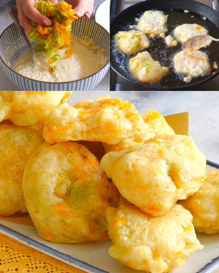 Frittelle di fiori di zucca
