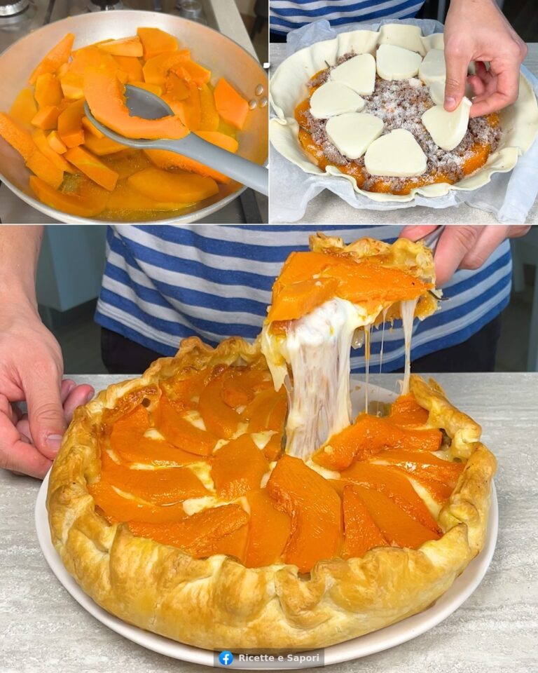 Torta salata zucca e salsiccia: la ricetta del rustico gustoso e saporito