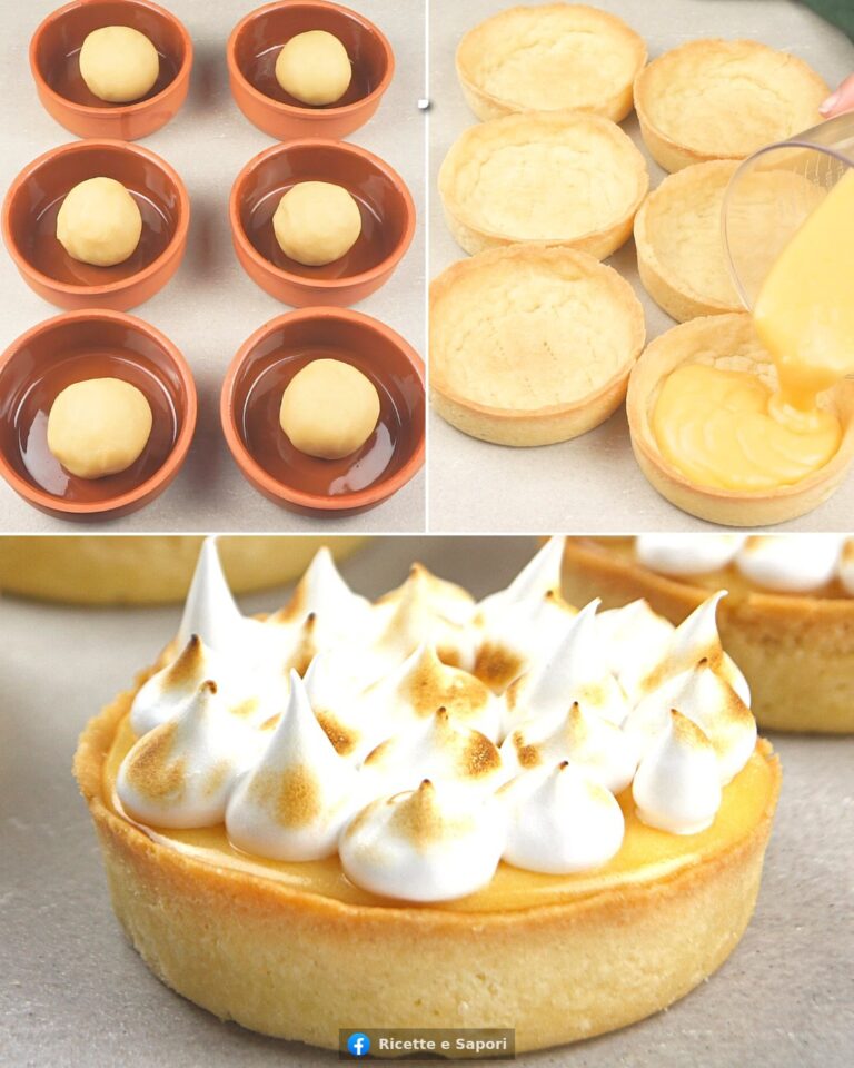 Crostatine meringate al limone: fresche e deliziose!