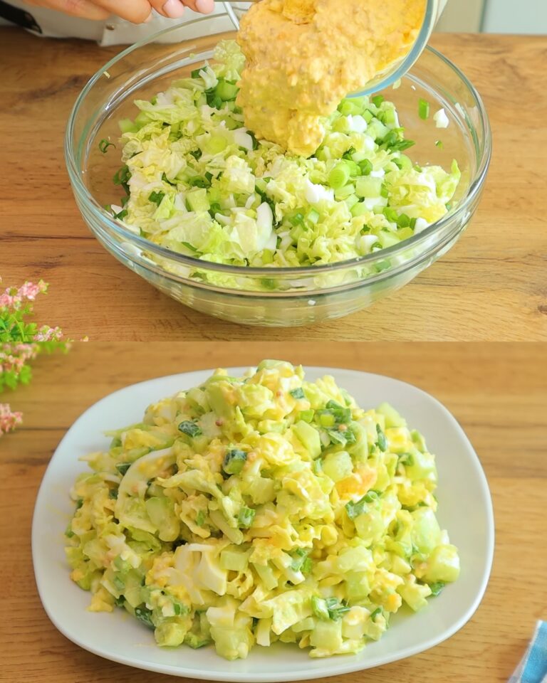 Insalata di cavolo cinese e uova