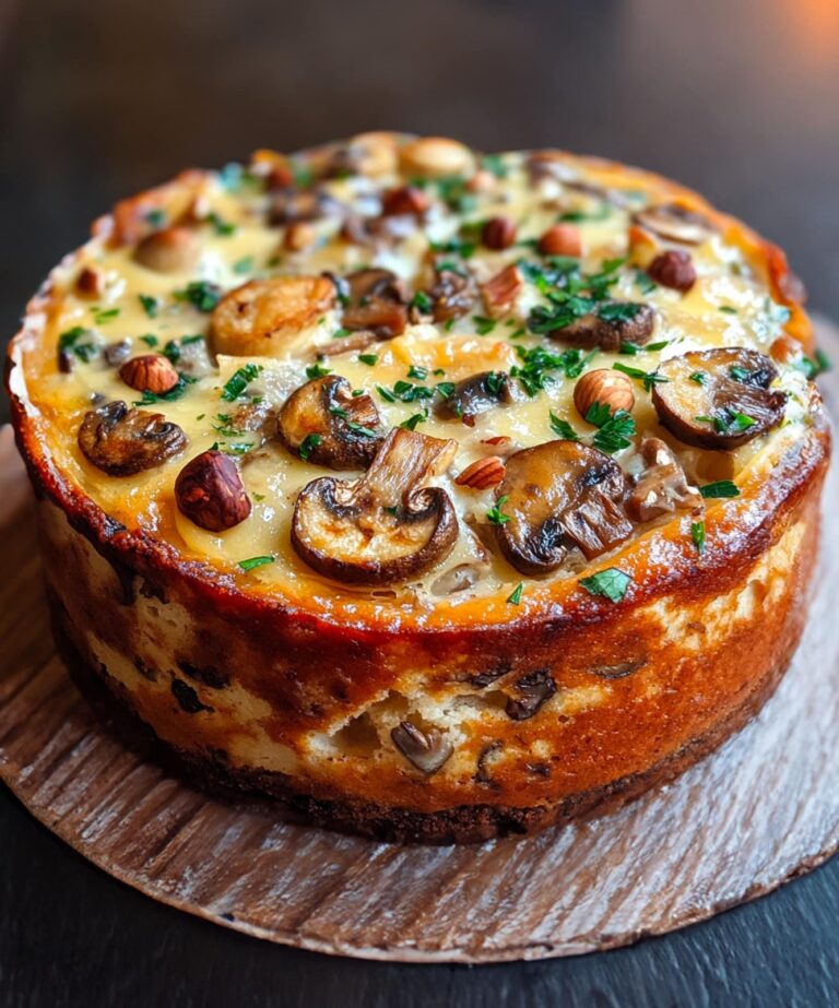 Torta Funghi, Conte, Nocciole e Prezzemolo: la delizia salata che rivoluzionerà i vostri aperitivi!