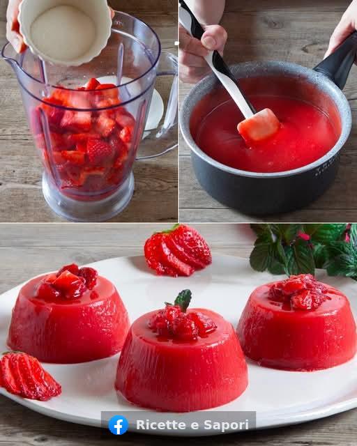 Fresco e goloso! Taglia le fragole a pezzetti, frulla e metti nei pirottini, la ricetta: