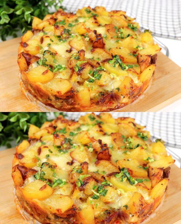 Delizioso e Semplice: La Ricetta della Torta di Patate con Carne e Formaggio