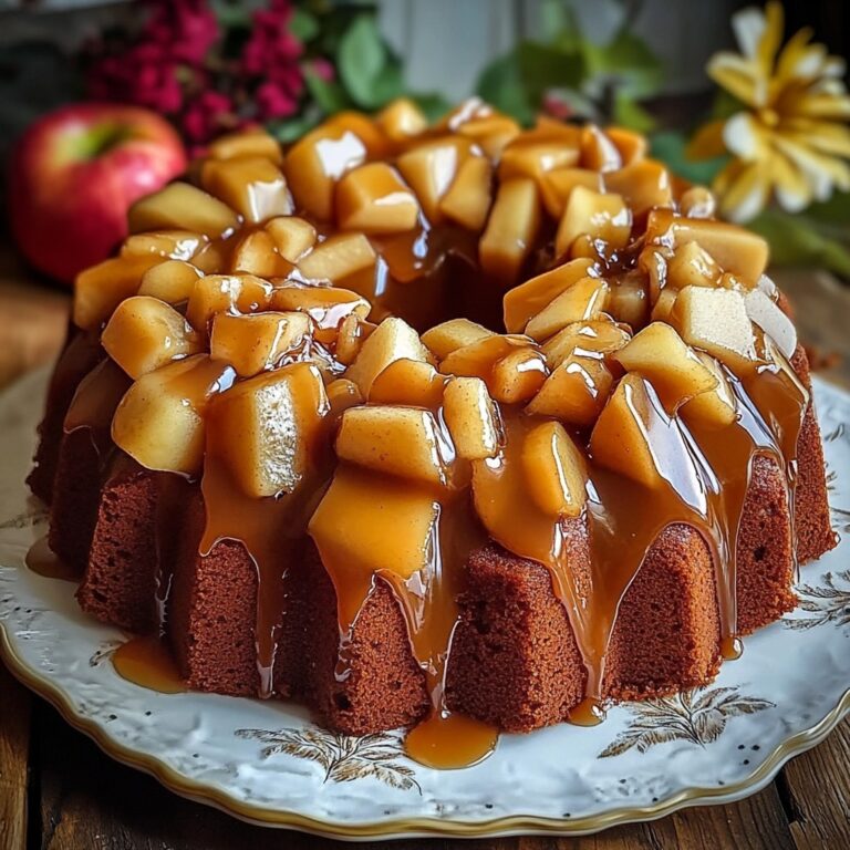 Torta di mele al caramello