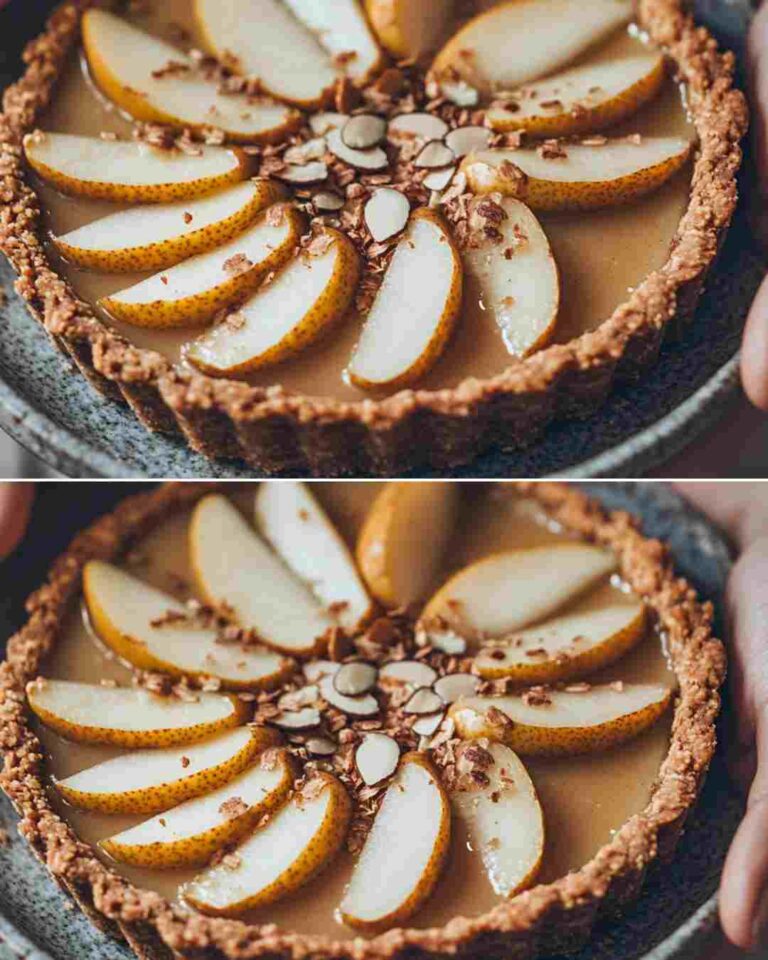 Crostata di Pere e Mandorle (Senza Zuccheri Raffinati)