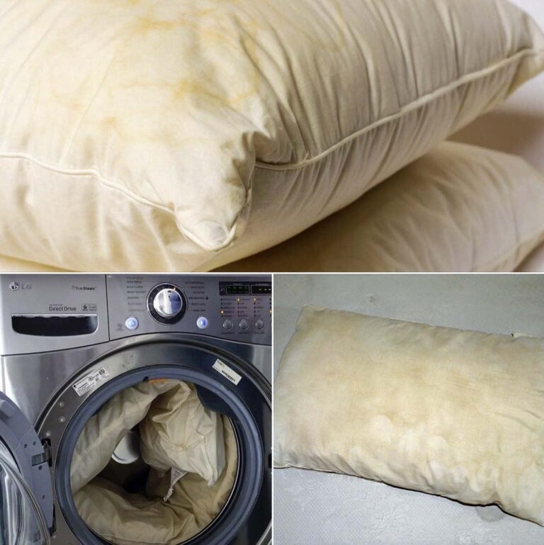 Come sbiancare i vecchi cuscini ingialliti?