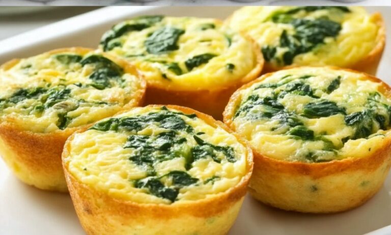 Ricetta per muffin di spinaci e formaggio