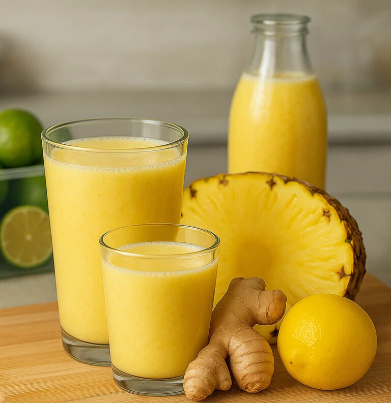 Ananas, limone e zenzero: la bevanda curativa che brucia il grasso addominale