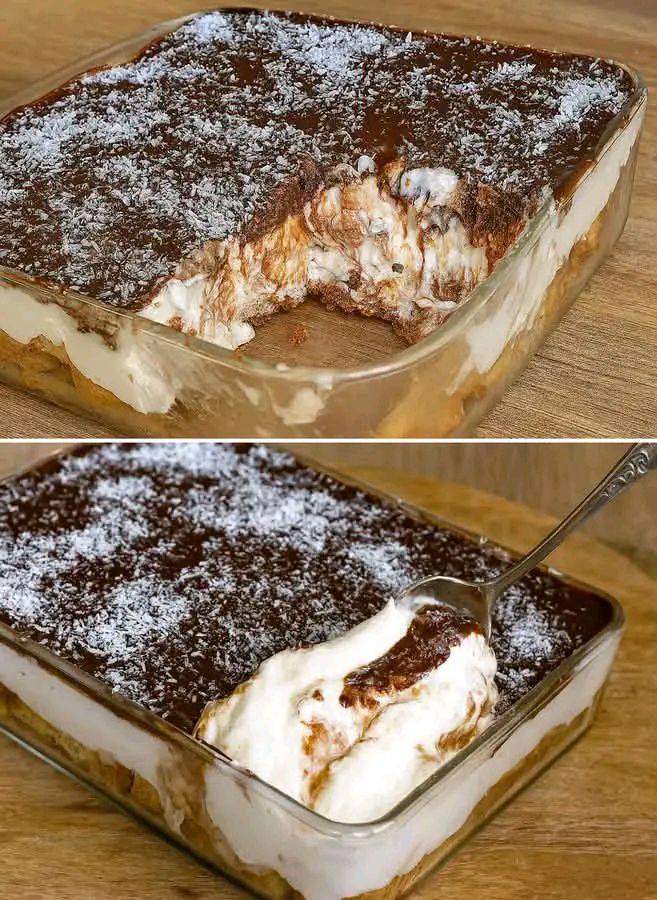 Dolce al cocco biscotti e cioccolato sano e golosissimo