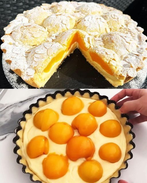 Oggi ho sfornato la torta al limone italiana con 800 g di pesche