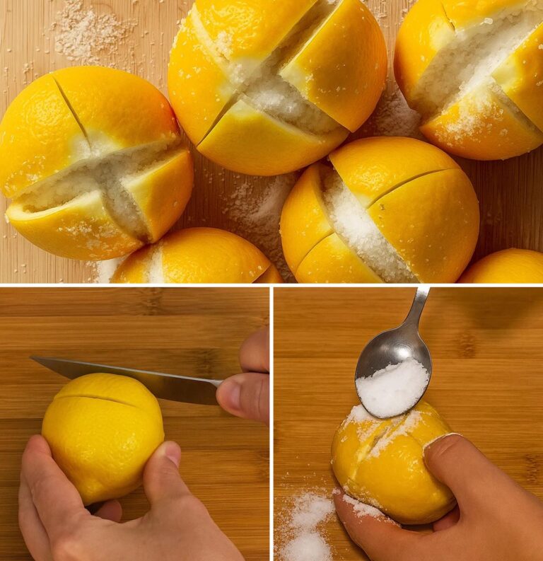 Il trucco della nonna del versale del sale su un limone: ecco a cosa serve