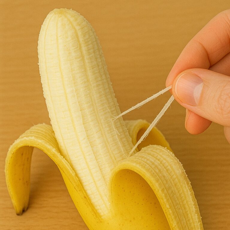 Il segreto dietro quei piccoli fili sulle tue banane