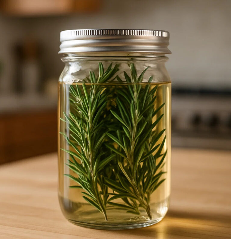 Un trucco delle nostre nonne: il rosmarino macerato nel vino bianco