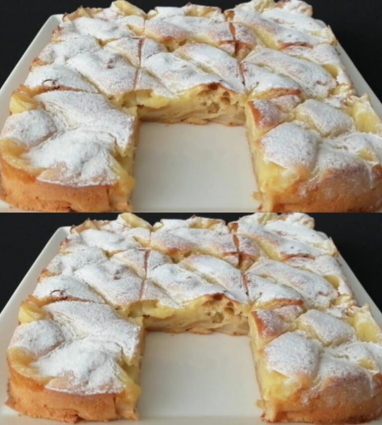 Torta di mele in tazza con crema alla vaniglia – soffice e morbida