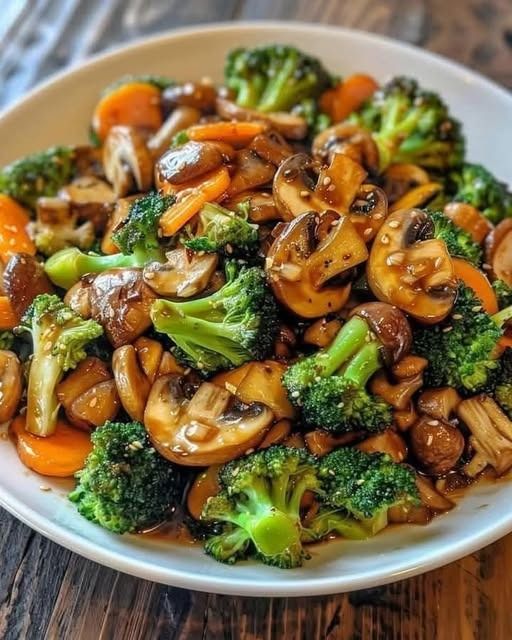 15 minuti in padella con funghi, broccoli e carote