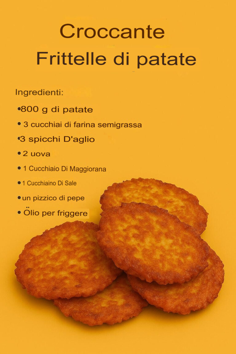 Frittelle di patate croccanti