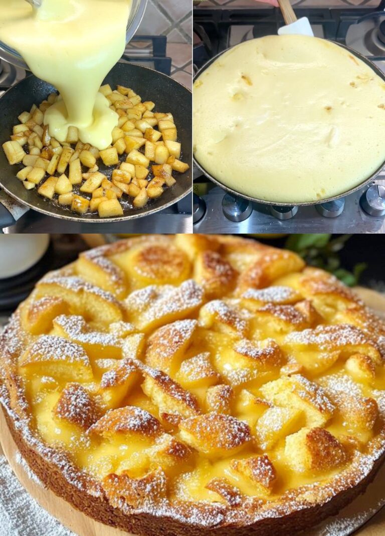 Torta di mele fatta con solo 3 mele e pronta in 10 minuti, mi fa impazzire!