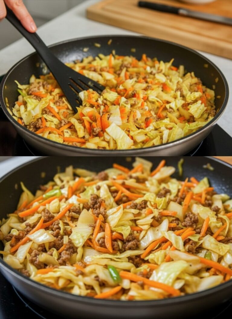 Potrei mangiarlo tutti i giorni, cavolo cinese con carne macinata in 30 minuti