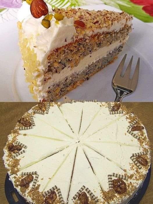 La torta di noci della nonna preparata in pochi minuti