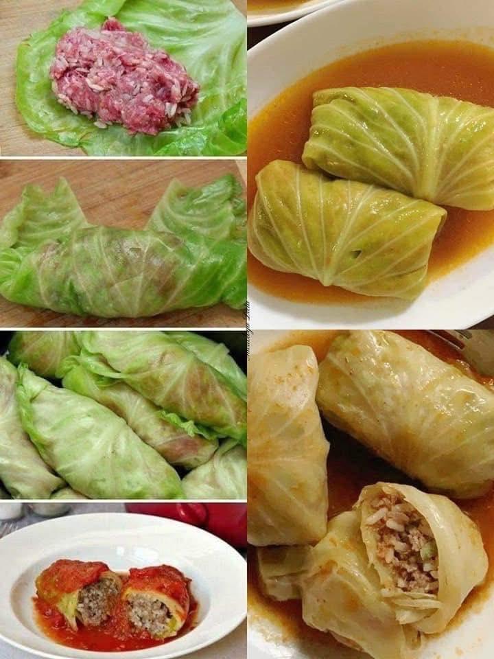 Ricetta per involtini di cavolo con carne