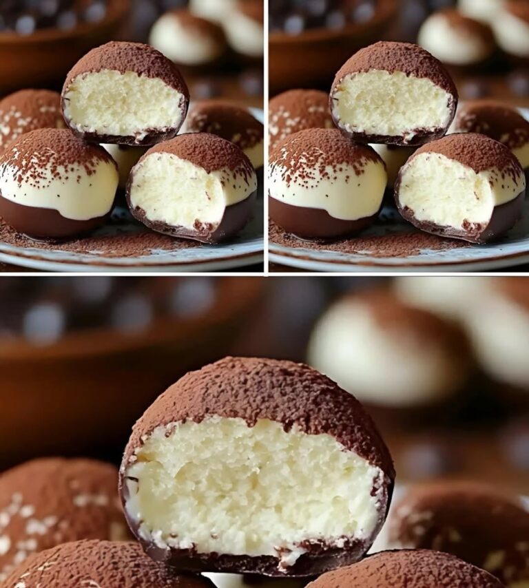 Tartufi proteici al tiramisù