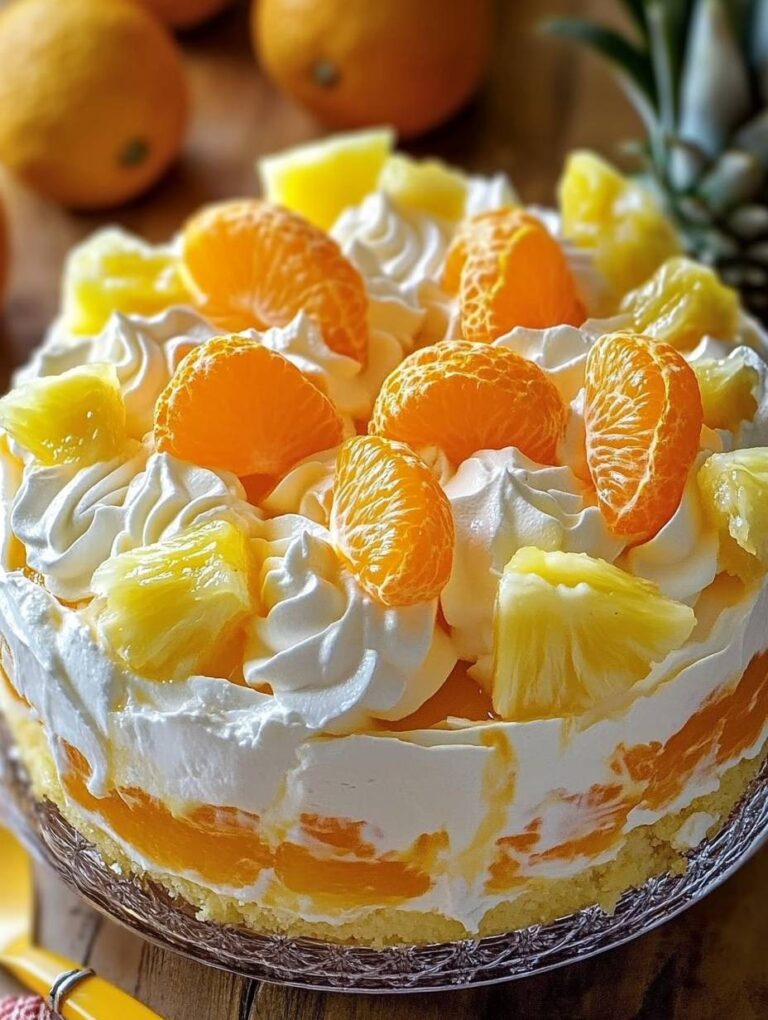 Torta Fanta con mandarini e ananas