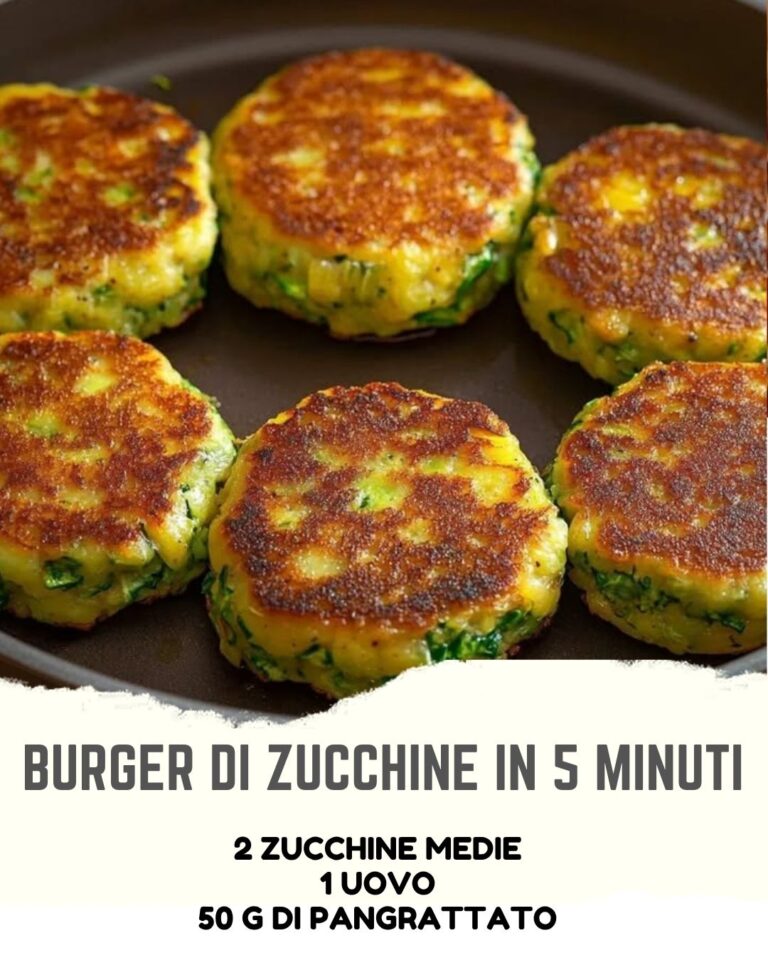 Burger di zucchine in 5 minuti