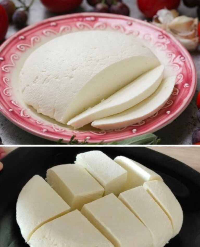 Formaggio fatto in casa con 1 litro di latte, mezzo limone e 1 yogurt