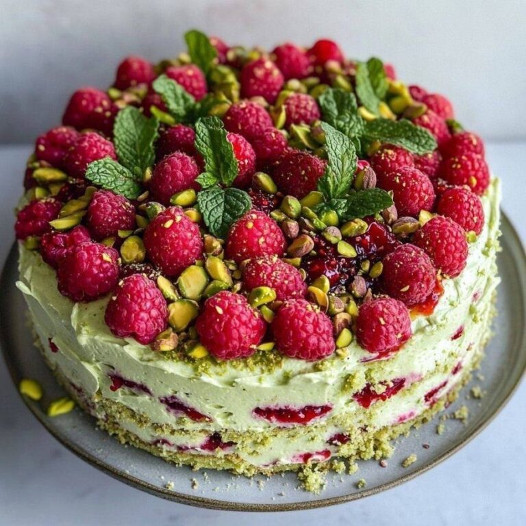 Torta di pistacchio con crema al mascarpone