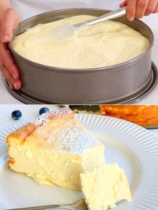 Torta di quark con budino in 6 minuti