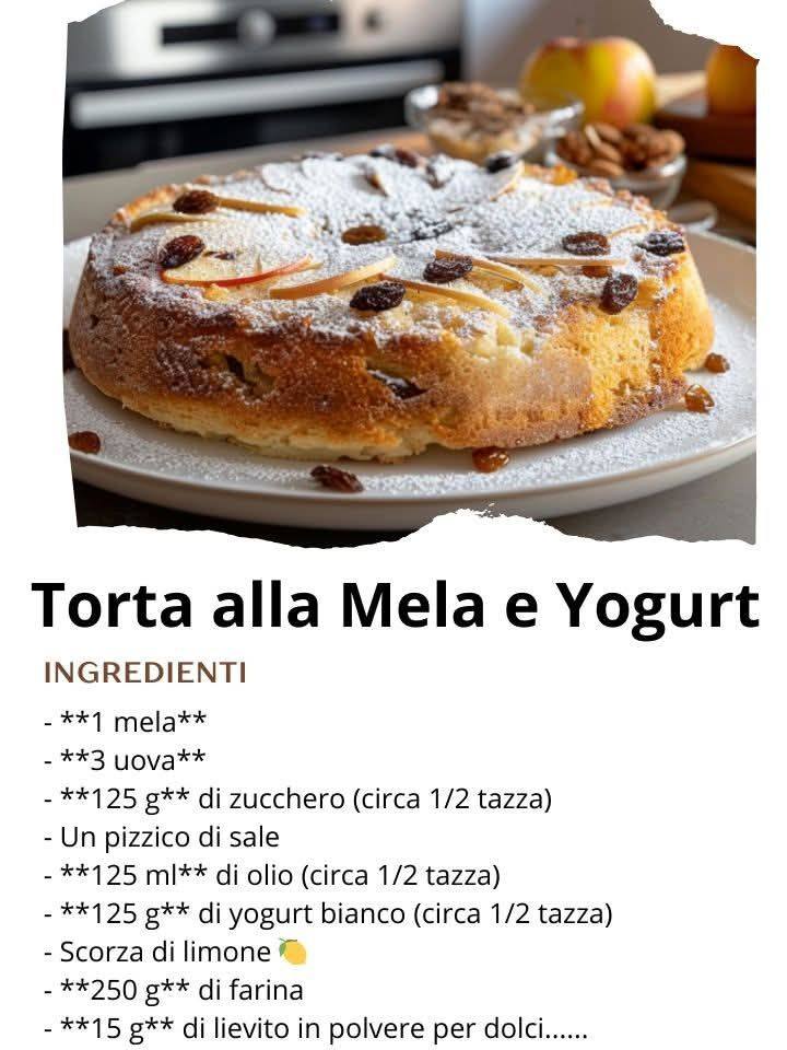 Torta alla Mela e Yogurt