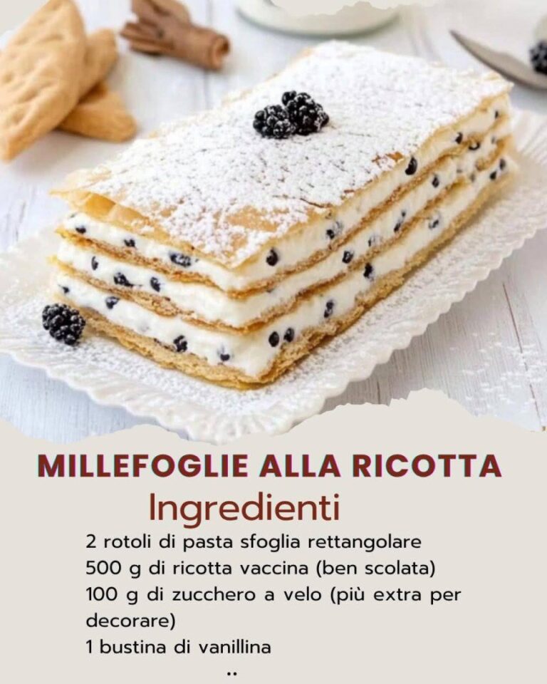 Millefoglie alla Ricotta