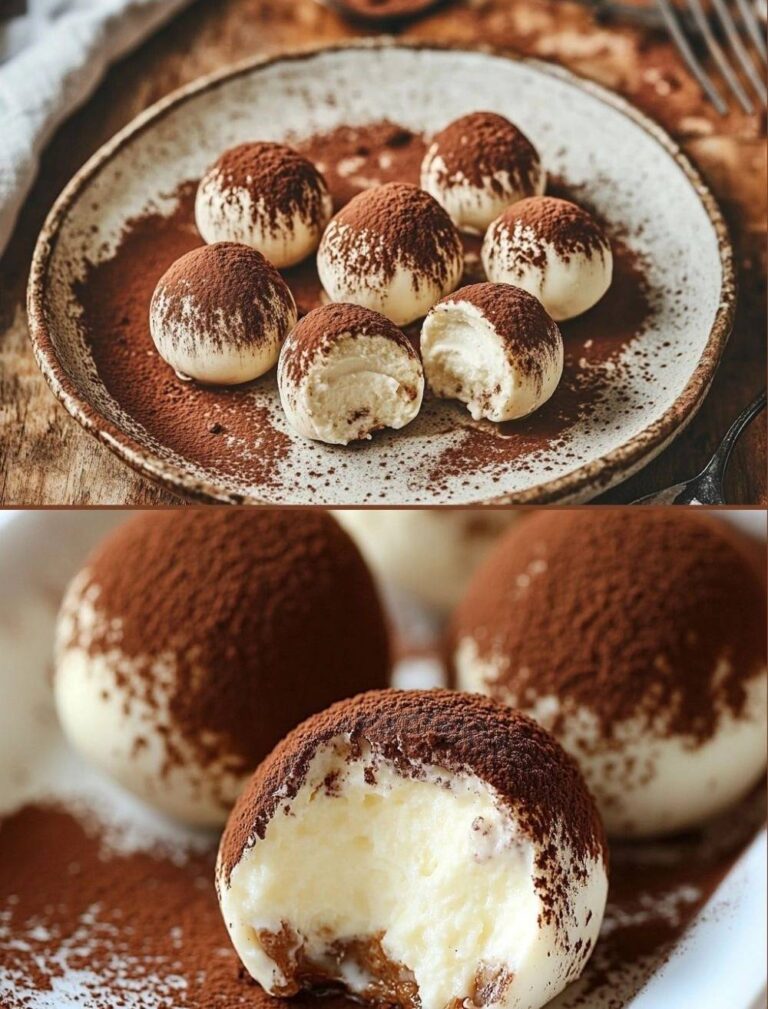 Tutti adorano queste palline, fantastiche palline di tiramisù con solo 5 ingredienti!