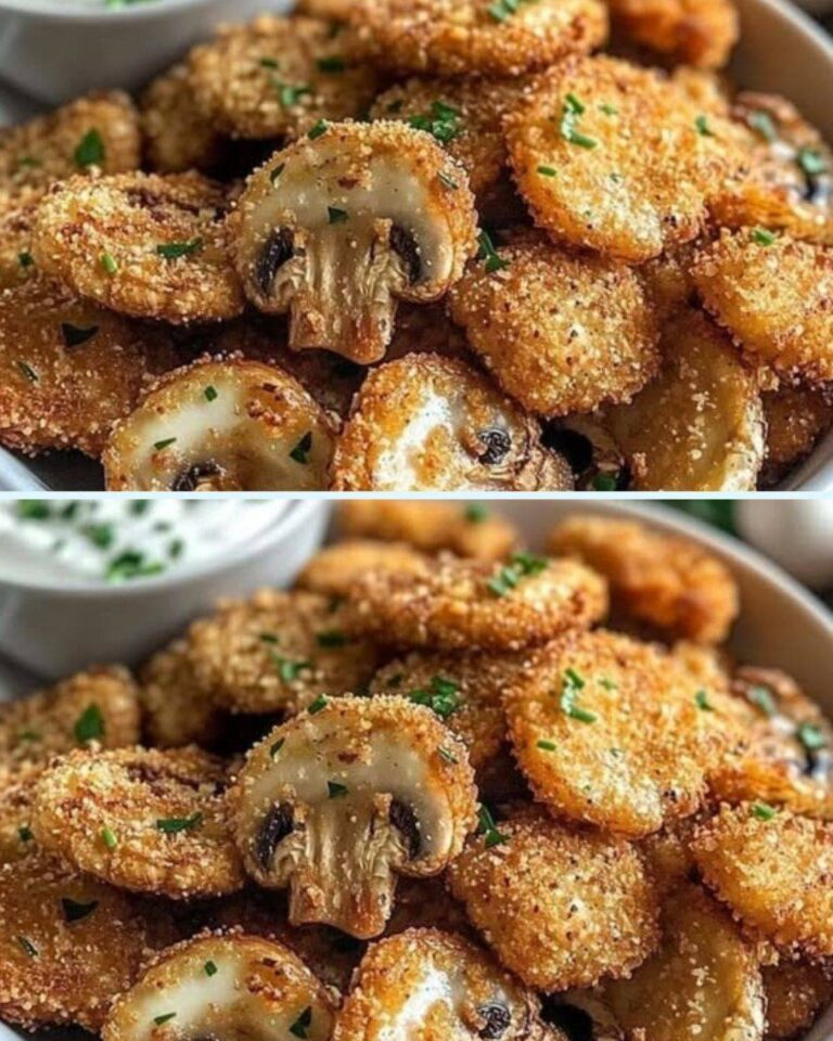 Funghi all'aglio croccanti al forno