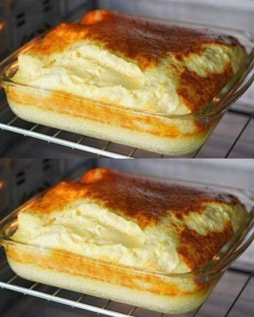 Torta magica alla crema pasticcera