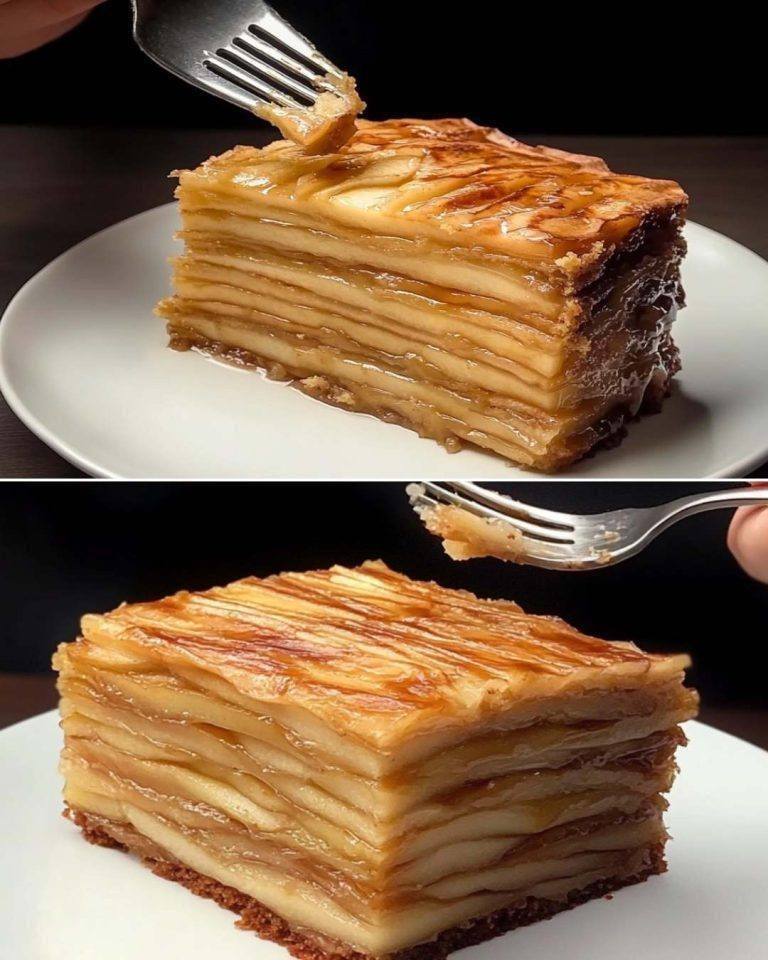 Tante mele, niente pasta! Niente farina! Niente uova! Il dessert di mele che sta facendo impazzire tutti!