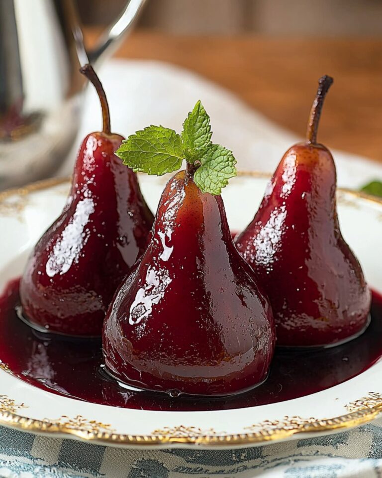 Come preparare le pere al vino rosso: un dessert elegante con aromi di cannella!