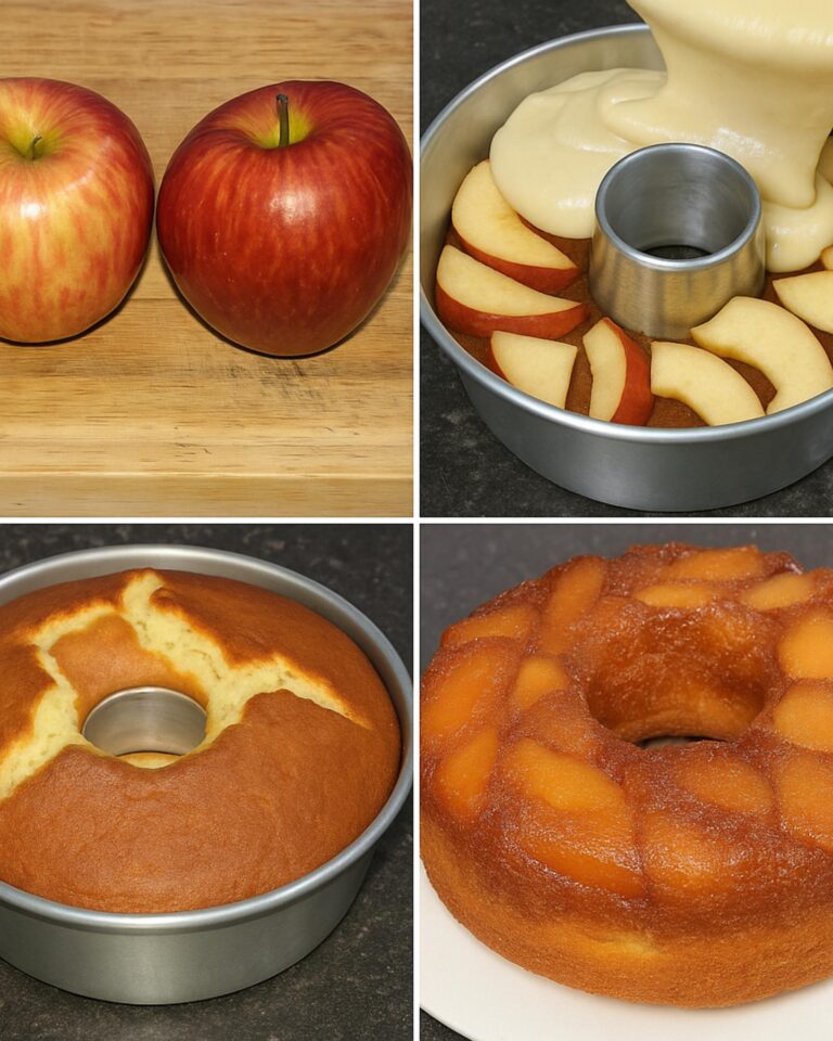 Come preparare una torta di mele capovolta (con 2 mele)